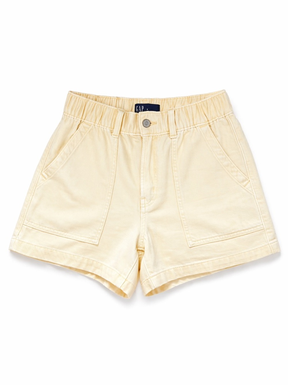 GAP Women's Butter Yellow  Elastic-Waist Shorts